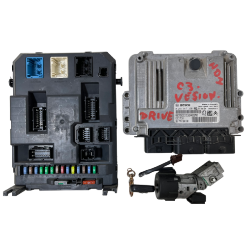 KIT CENTRALINA MOTORE CITROEN C3 Serie 9677030080//9666952280//n0503451 Diesel 1.4 (09>15) 3654990 KIT CENTRALINA MOTORE CITROEN C3 Serie 9677030080//9666952280//n0503451 Diesel 1.4 (09>15) 3654990