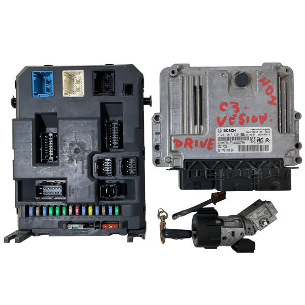 KIT CENTRALINA MOTORE CITROEN C3 Serie 9677030080//9666952280//n0503451 Diesel 1.4 (09>15) 3654990 KIT CENTRALINA MOTORE CITROEN C3 Serie 9677030080//9666952280//n0503451 Diesel 1.4 (09>15) 3654990