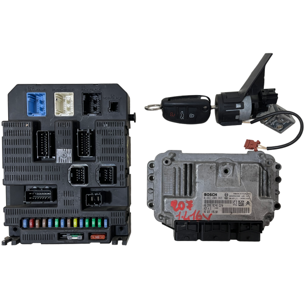 KIT CENTRALINA MOTORE PEUGEOT 207 1° Serie 9662519580//9659285580//9663123280 Diesel 1.4 (06>09) 3655025 KIT CENTRALINA MOTORE PEUGEOT 207 1° Serie 9662519580//9659285580//9663123280 Diesel 1.4 (06>09) 3655025