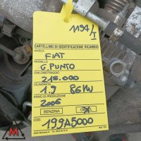Motore 199A5000 215.000 km FIAT GRANDE PUNTO 2005- 1.9 DIESEL 86kW usato (93959) Motore 199A5000 215.000 km FIAT GRANDE PUNTO 2005- 1.9 DIESEL 86kW usato (93959)