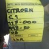 Motore 1KR 117.000 km CITROEN C1 MK1 2005-2014 1.0 BENZINA 50kW usato (105038)