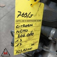 Motore 225A2000 244.000 km per CITROEN NEMO 2016- 1.3 DIESEL 59kW usato (100315) Motore 225A2000 244.000 km per CITROEN NEMO 2016- 1.3 DIESEL 59kW usato (100315)