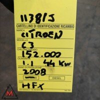 Motore HFX 152.000 km CITROEN C3 2005-2009 1.1 BENZINA 44,10kW usato (104068)