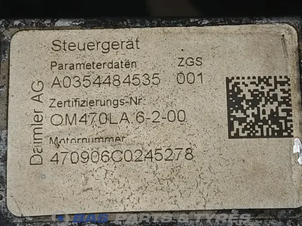 Motore Mercedes OM470.906 395 A 002 010 65 00 — G1471-189827